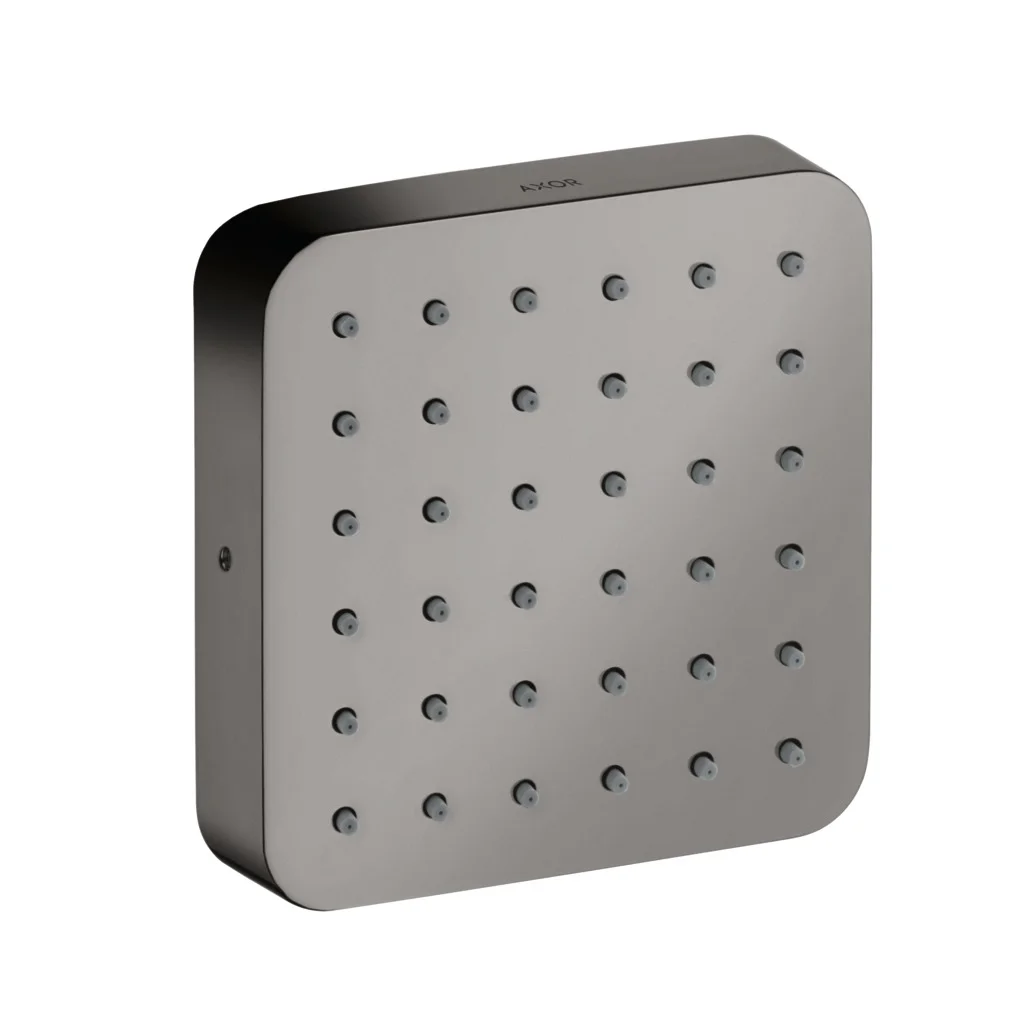 Hansgrohe AXOR Citterio E Brausemodul Unterputz softsquare Polished Black Chrome 120x120mm Rain Strahl 5,3 l/min verstellbarer Winkel