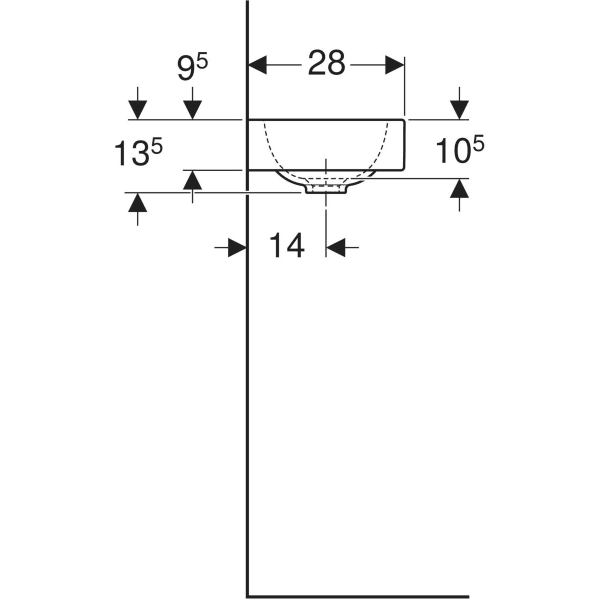 Wandwaschtisch „iCon XS“, rechteckig, Hahnlochposition rechts 38 × 28 cm in weiß alpin Wandwaschtisch „iCon XS“, rechteckig, Hahnlochposition rechts 38 × 28 cm in weiß alpin