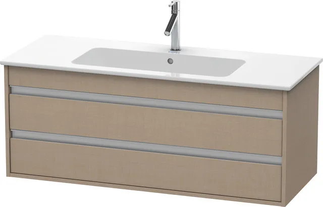 Duravit Waschtischunterschrank wandhängend „Ketho“ 120 × 48 × 47,5 cm in Leinen
