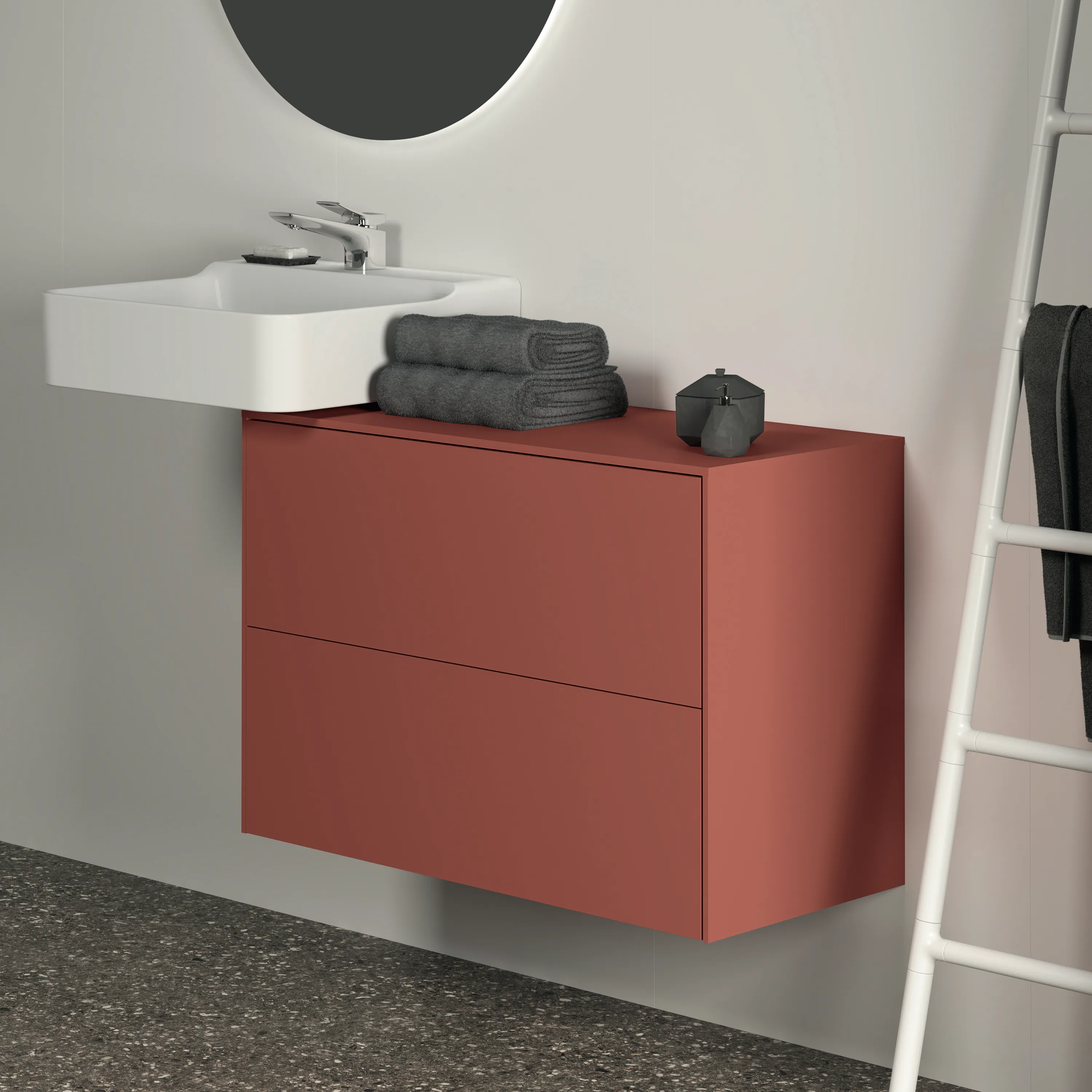 Ideal Standard Waschtischunterschrank Conca, 2 Auszüge, Sunset, 802x373x550 mm
