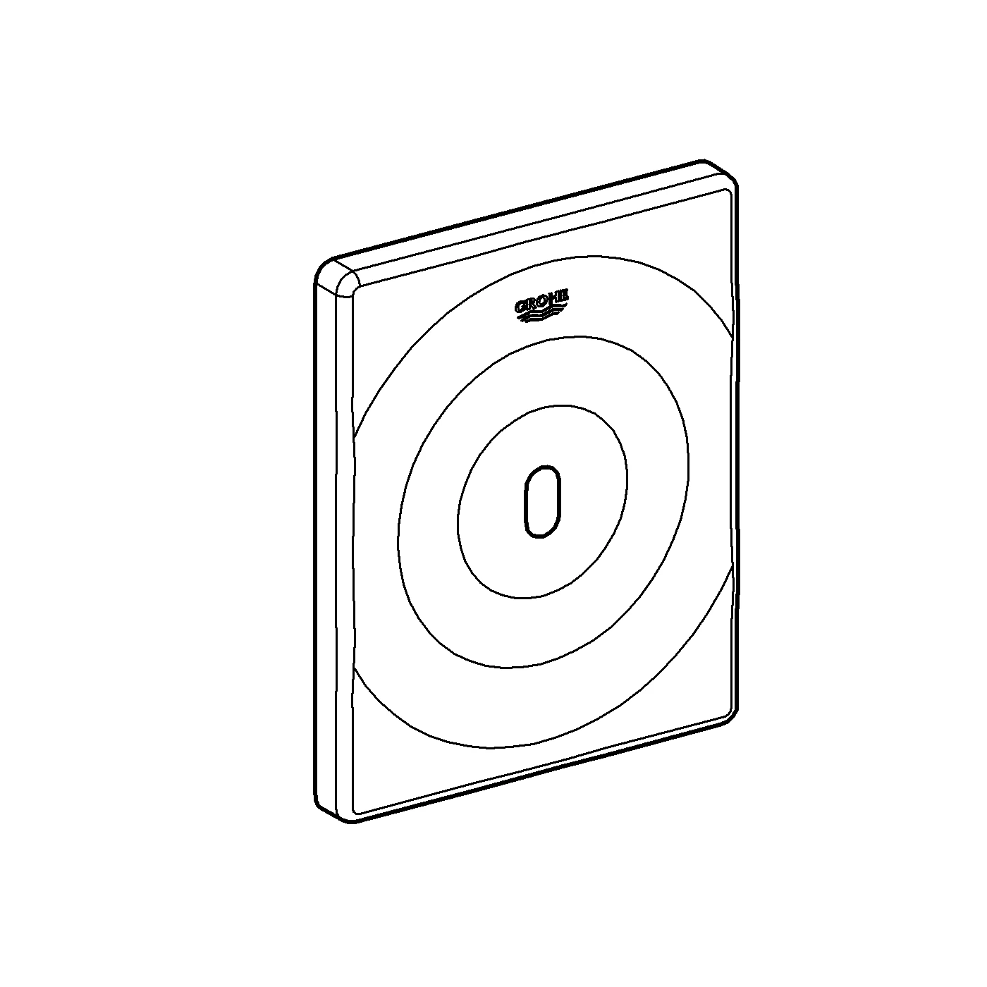 Infrarot-Elektronik Tectron Surf 37336_1, für Urinal, Fertigmontageset für Rapido U, mit Trafo 100-230 V AC, 50-60 Hz, 6 V DC, chrom