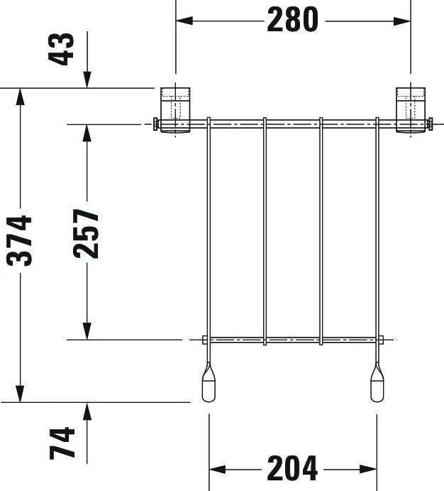 Duravit Starck 3 Klapprost in Chrom, verchromte Oberfläche, pflegeleicht und langlebig Duravit Starck 3 Klapprost in Chrom, verchromte Oberfläche, pflegeleicht und langlebig