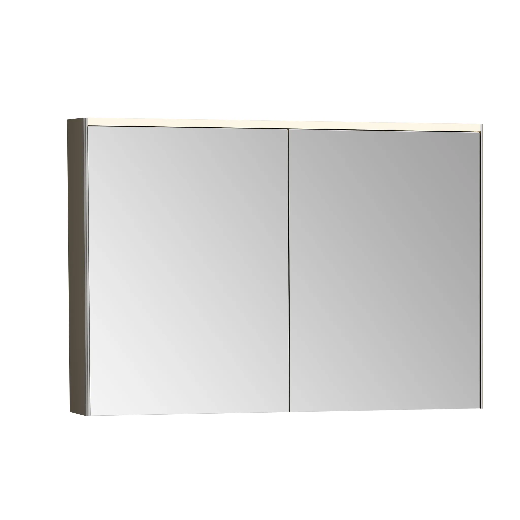 Prime LED-Spiegelschrank 102 x 16 x 70 cm (BxTxH) 2 Türen Korpus-Farbe Chrom gebürstet Prime LED-Spiegelschrank 102 x 16 x 70 cm (BxTxH) 2 Türen Korpus-Farbe Chrom gebürstet