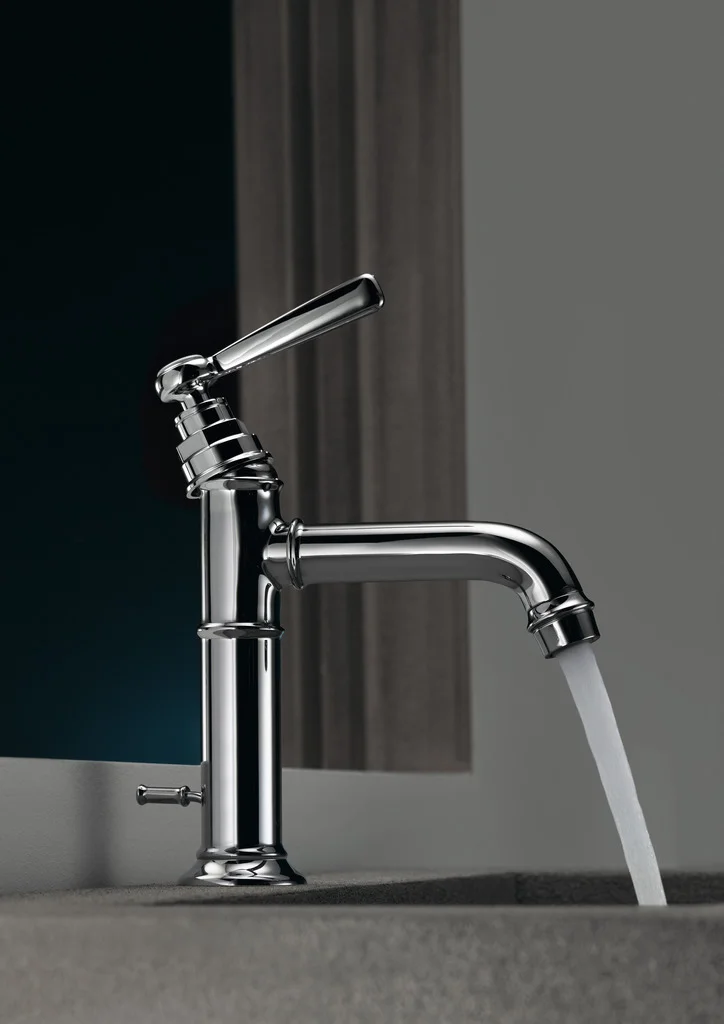 Hansgrohe AXOR Montreux Einhebel-Waschtischmischer 100, Chrom, Ausladung 142 mm, Auslaufhöhe 98 mm, Hebelgriff, Normalstrahl, max. Durchfluss 5 l/min