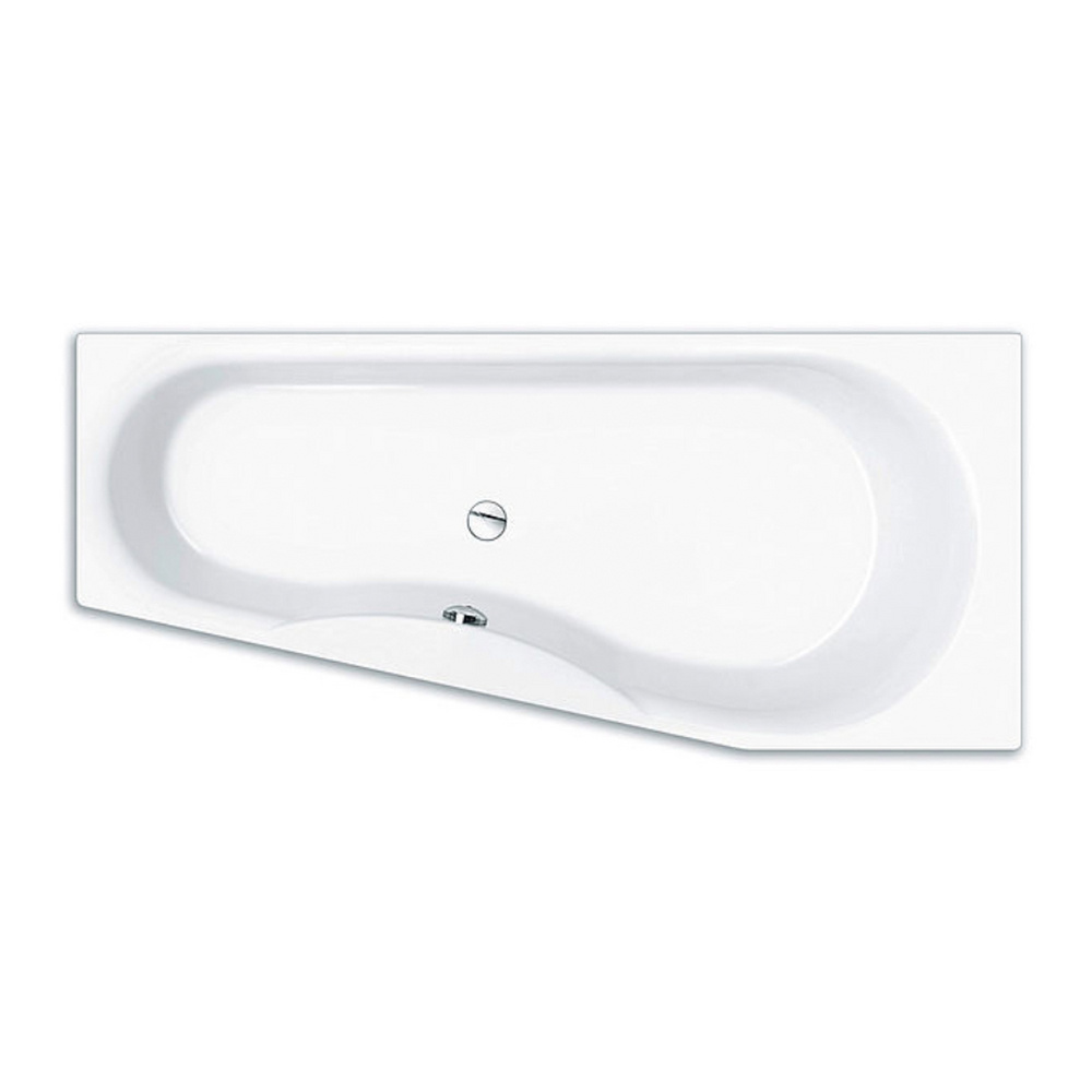 repaBAD Badewanne „Tika“ trapez 1750 × 1100 mm, Fußablauf, links in Weiß repaBAD Badewanne „Tika“ trapez 1750 × 1100 mm, Fußablauf, links in Weiß