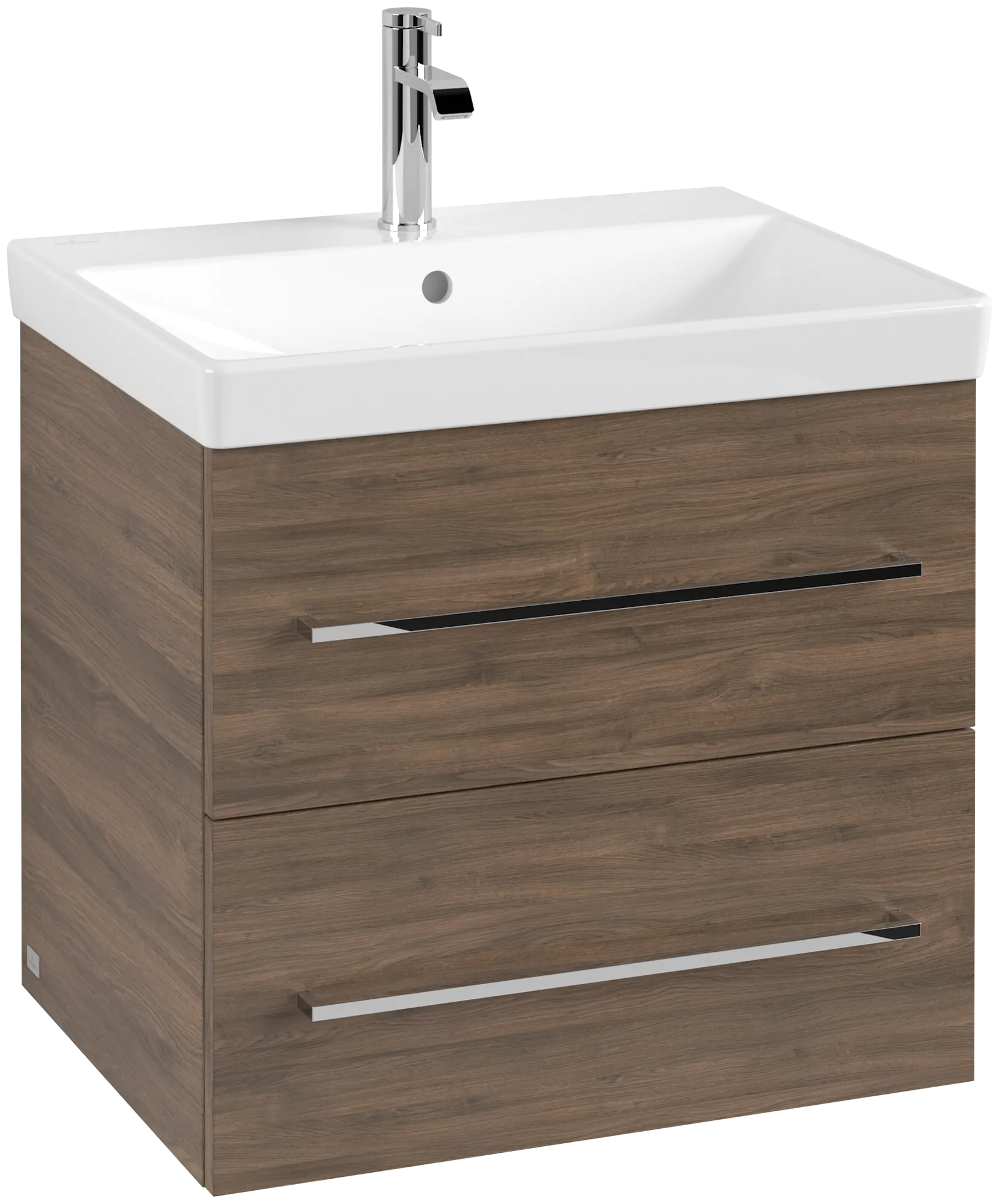 Villeroy & Boch Waschtischunterschrank „Avento“ für Schrankwaschtisch 58 × 51,4 × 45,2 × 45,2 cm Arizona Oak, Soft Closing