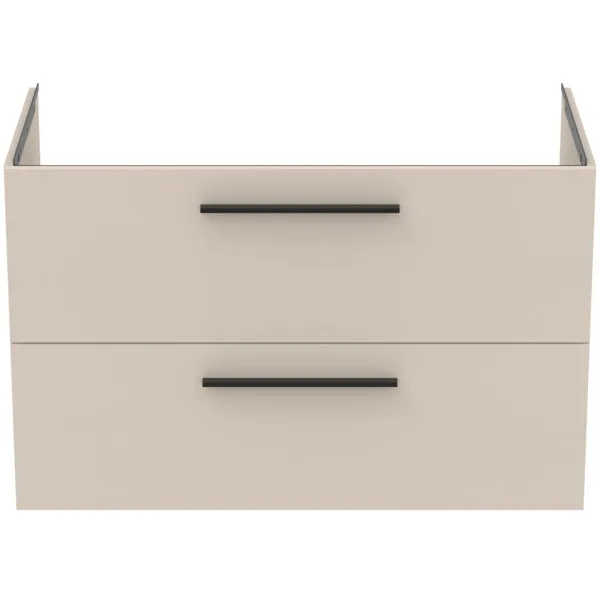 Möbelwaschtischunterschrank i.life B 2 Auszüge Siphonausschnitt auf der linken Seite 1000x505x630mm Weiß matt Möbelwaschtischunterschrank i.life B 2 Auszüge Siphonausschnitt auf der linken Seite 1000x505x630mm Weiß matt