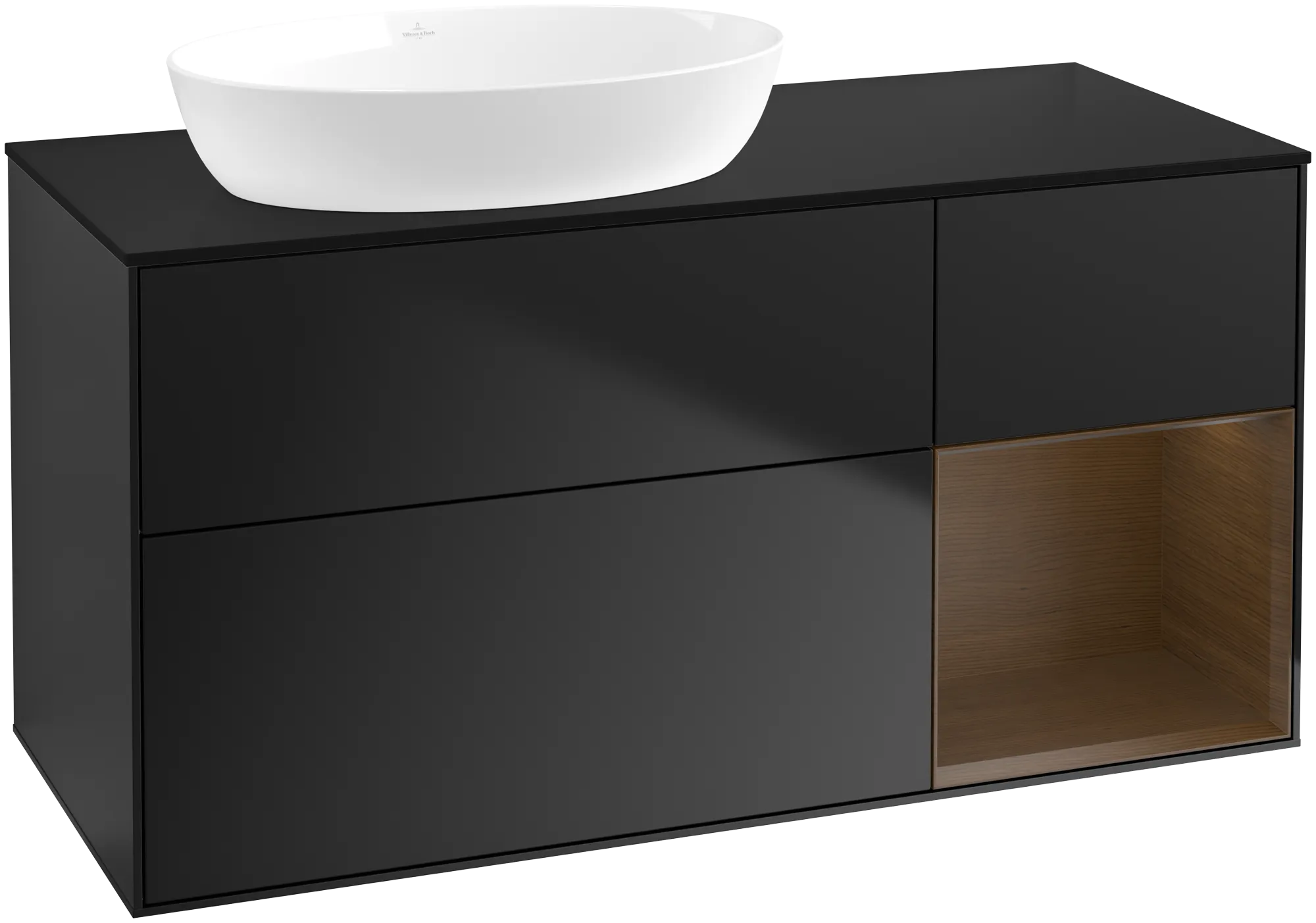 Villeroy & Boch Finion Waschbeckenunterschrank GA5 1200x603x501mm Black Matt