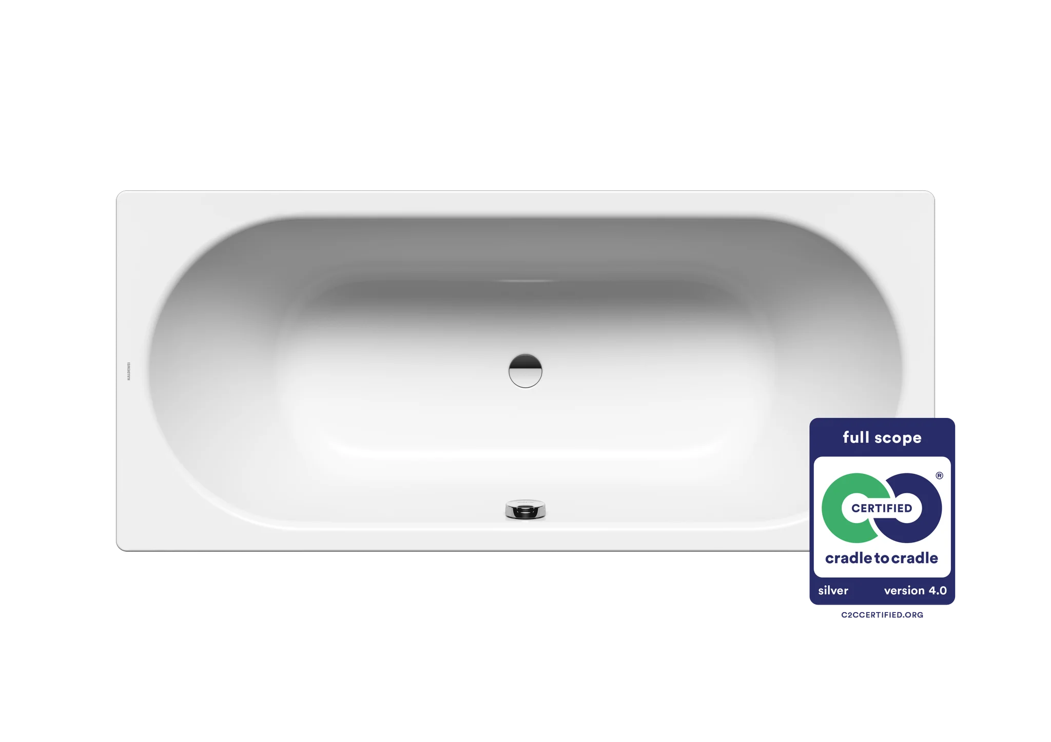 Kaldewei CLASSIC DUO Badewanne, alpinweiß, 1900 x 900 mm, 420 mm Tiefe