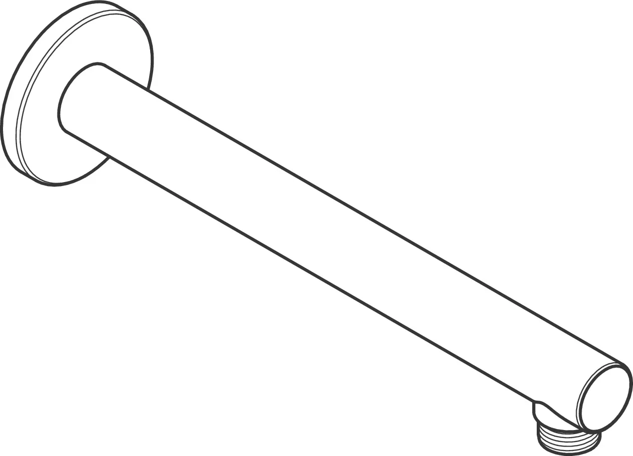 Hansgrohe Vernis Blend Brausearm 24 cm, Chrom Hansgrohe Vernis Blend Brausearm 24 cm, Chrom