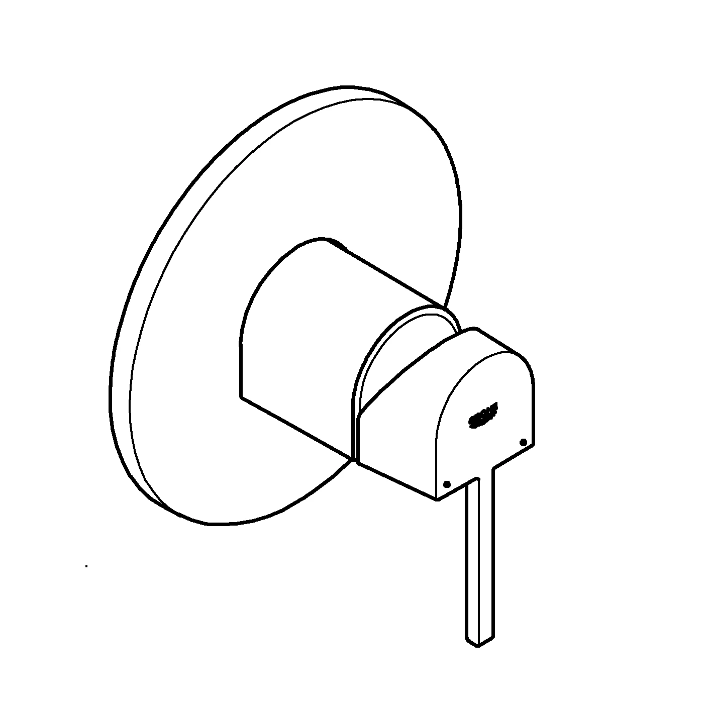 Einhand-Brausebatterie Plus 24059_3, Fertigmontageset für Rapido SmartBox, chrom