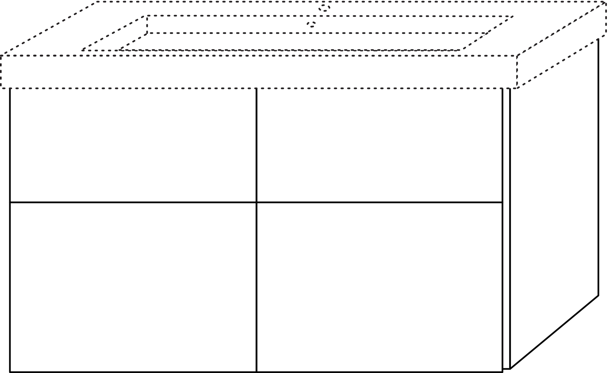 Sanipa Waschtischunterschrank „3way“ 1150 × 588 × 457 mm in Eiche Tabak, Becken mittig