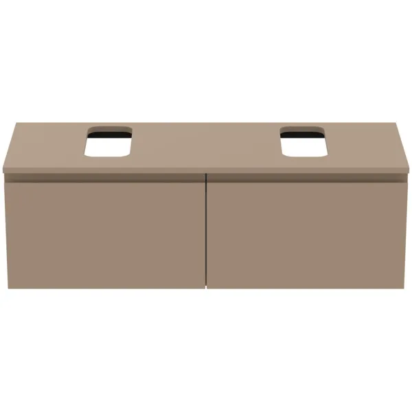 Ideal Standard Waschtischunterschrank Finesse, links/rechts, 1200x440x388mm, 2 Auszüge, Greige matt Ideal Standard Waschtischunterschrank Finesse, links/rechts, 1200x440x388mm, 2 Auszüge, Greige matt