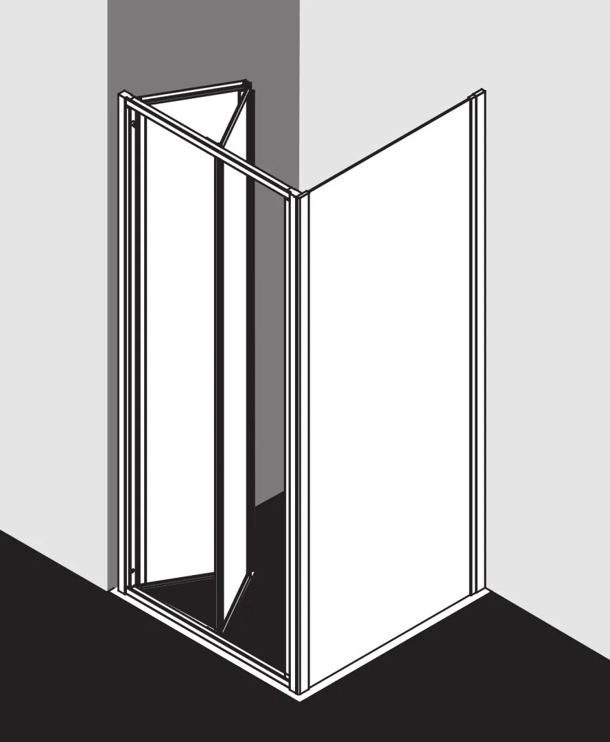 Kermi Duschdesign IBIZA 2000 Falttür, 1750x700 mm, Silber Mattglanz Kermi Duschdesign IBIZA 2000 Falttür, 1750x700 mm, Silber Mattglanz