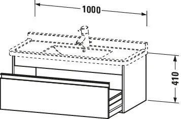Duravit Waschtischunterschrank wandhängend „Ketho“ 100 × 41 × 45,5 cm in Graphit Matt Duravit Waschtischunterschrank wandhängend „Ketho“ 100 × 41 × 45,5 cm in Graphit Matt