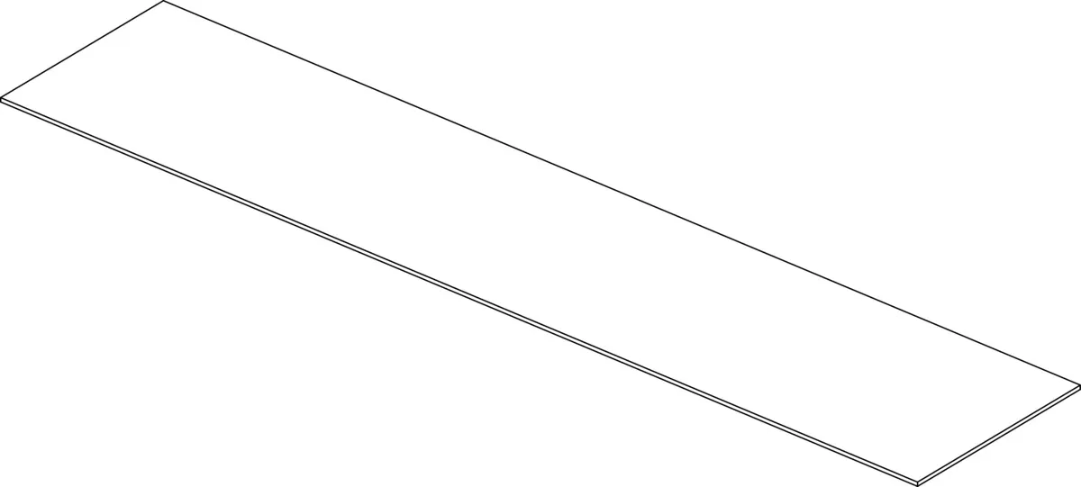 Ideal Standard Conca Waschtischplatte ohne Ausschnitt, Anthrazit, 2387x505mm Ideal Standard Conca Waschtischplatte ohne Ausschnitt, Anthrazit, 2387x505mm