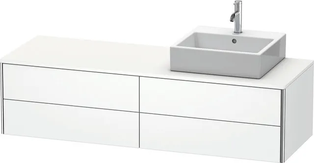Duravit Waschtischunterschrank wandhängend „XSquare“ 160 × 40 × 54,8 cm Weiß Matt