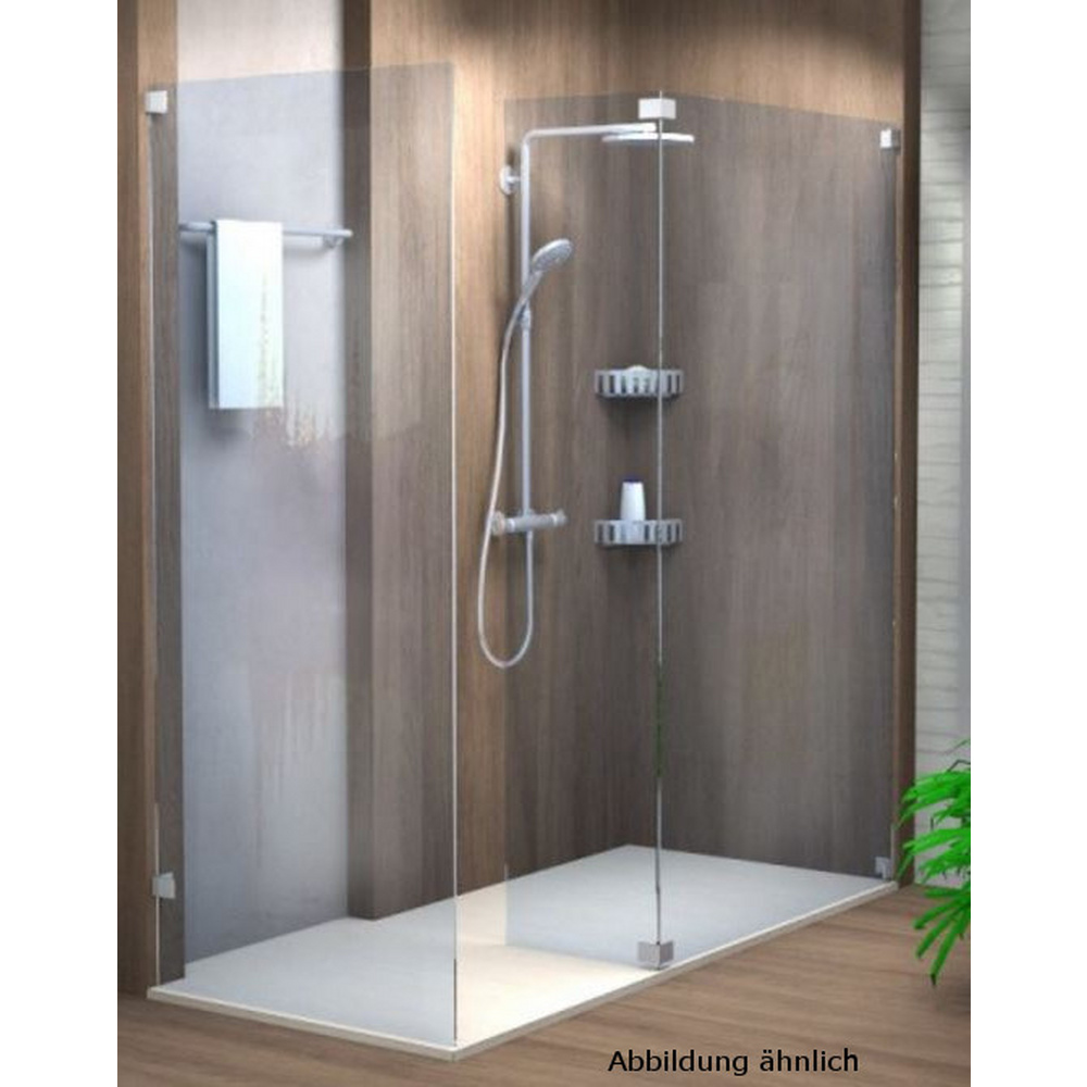 Sprinz Walk-In-Duschkabine Walk-In Freistehende Scheibe mit Seitenwand „Inloop“ rahmenlos B: 900 mm H: 2100 mm T: 8 mm Sprinz Walk-In-Duschkabine Walk-In Freistehende Scheibe mit Seitenwand „Inloop“ rahmenlos B: 900 mm H: 2100 mm T: 8 mm