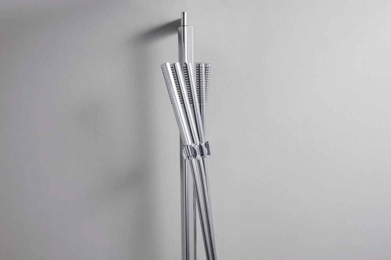 Hansgrohe Unica Brausestange S Puro 65 cm mit Easy Slide Handbrausehalter und Isiflex Brauseschlauch 160 cm, Chrom