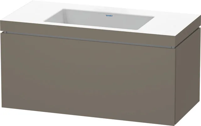 Duravit Möbelset c-shaped Set wandhängend wandhängend „L-Cube“ 100 × 50 × 48 cm Flannel Grey Seidenmatt Duravit Möbelset c-shaped Set wandhängend wandhängend „L-Cube“ 100 × 50 × 48 cm Flannel Grey Seidenmatt