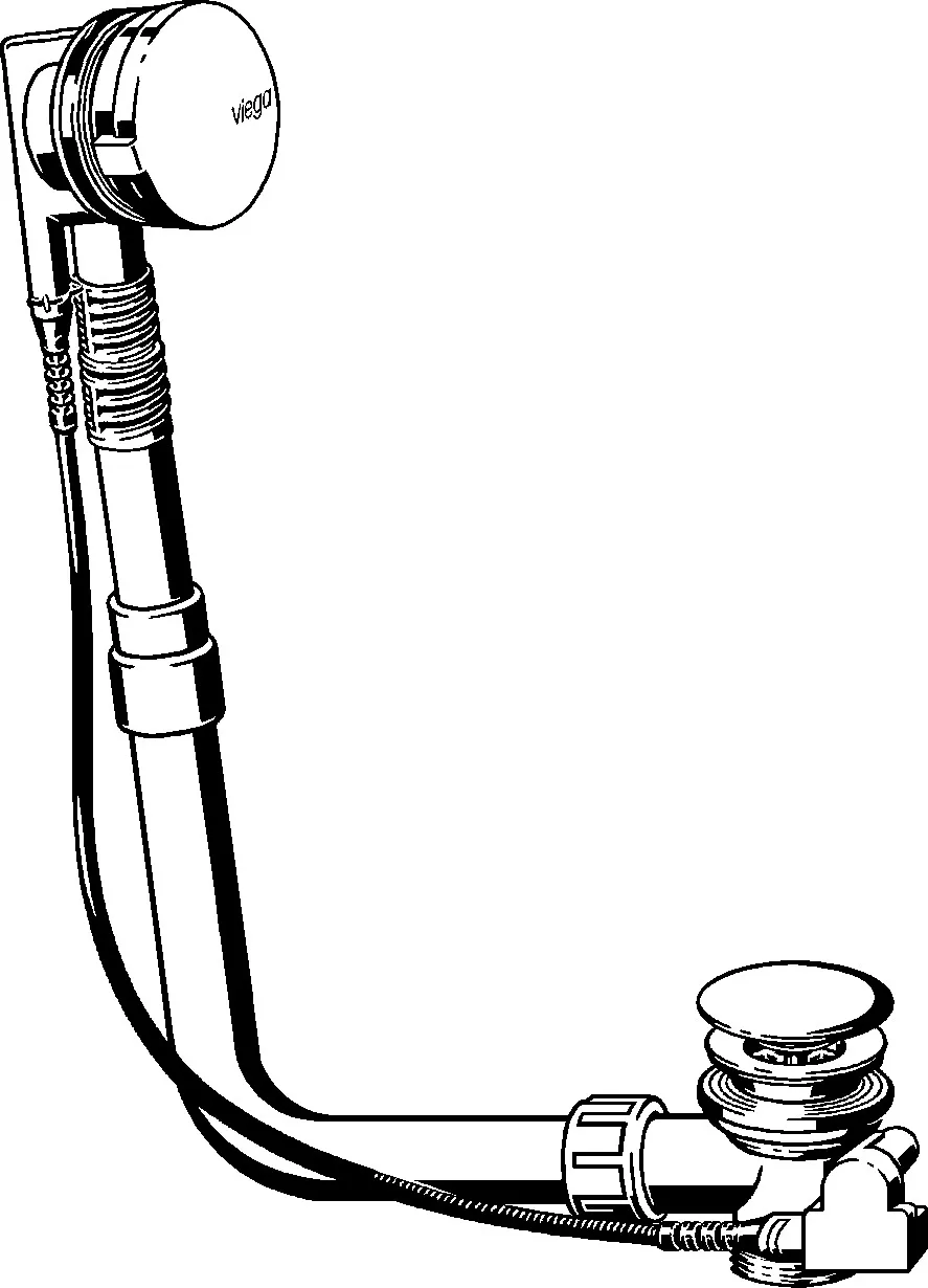 Viega Ab- und Überlaufgarnitur Modell 6163 „Multiplex“ 6163 in Messing verchromt 24,6 cm Viega Ab- und Überlaufgarnitur Modell 6163 „Multiplex“ 6163 in Messing verchromt 24,6 cm