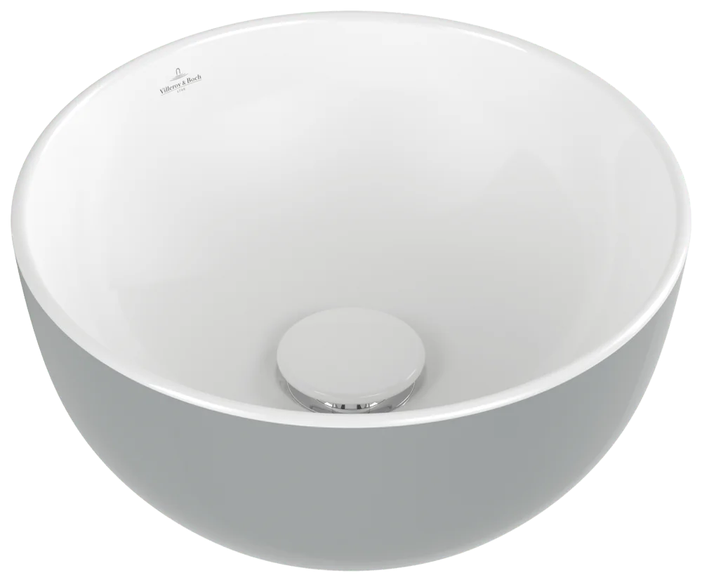 Villeroy & Boch Aufsatzwaschbecken Artis French Linen 325x325x135 mm TitanCeram glänzend rund