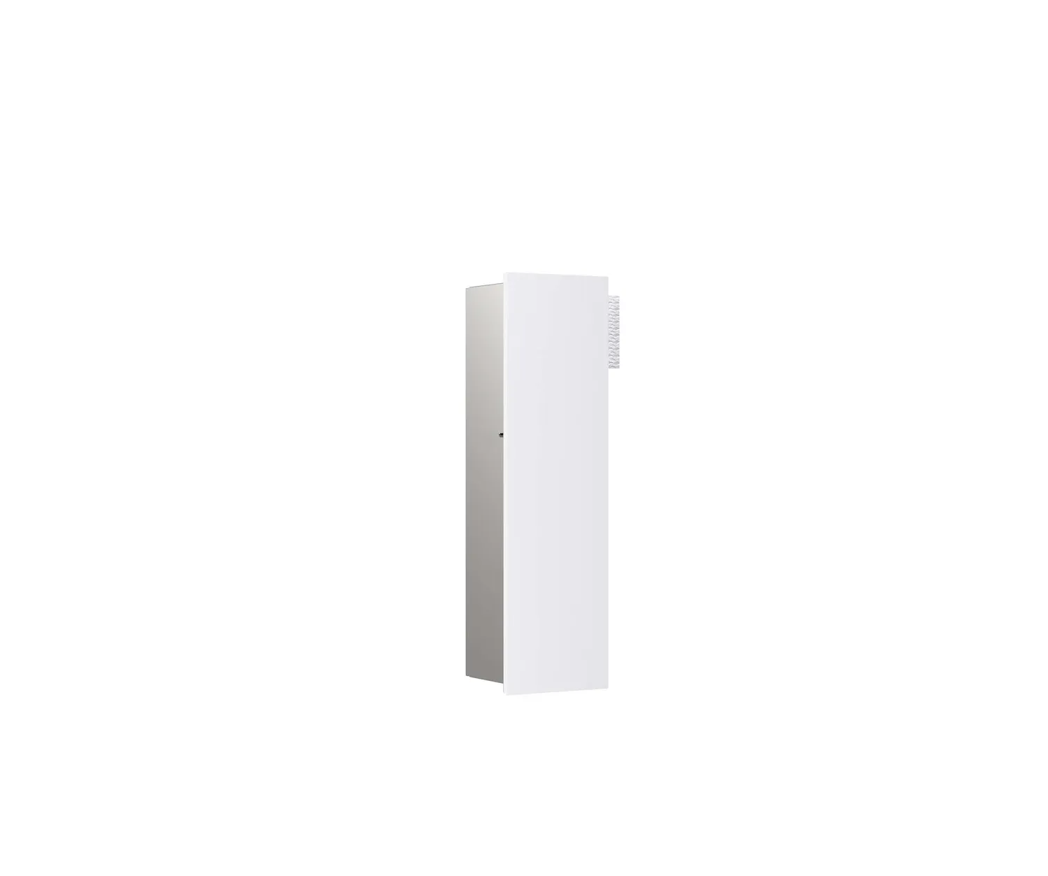 WC-Modul asis pure mit Glasfront Türanschlag links, Unterputz, 1-türig 600mm, alpinweiss matt WC-Modul asis pure mit Glasfront Türanschlag links, Unterputz, 1-türig 600mm, alpinweiss matt