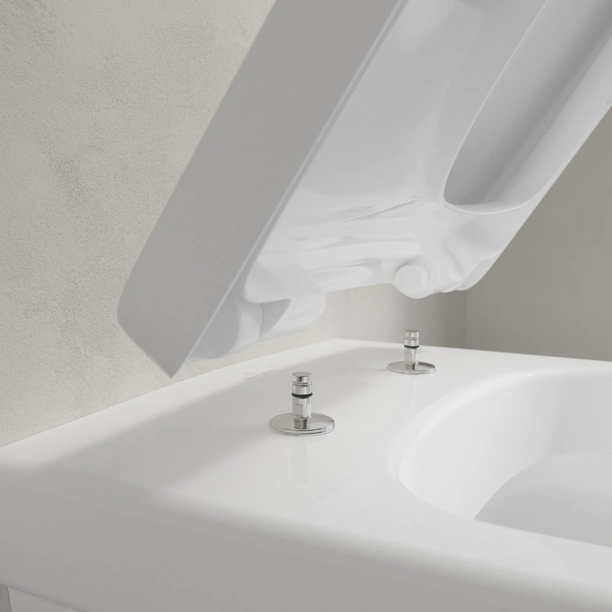 Wand-Tiefspül-WC DirectFlush „Architectura“ 37 × 31,6 × 53 cm in Weiß Alpin, ohne Spülrand, Abgang waagerecht Wand-Tiefspül-WC DirectFlush „Architectura“ 37 × 31,6 × 53 cm in Weiß Alpin, ohne Spülrand, Abgang waagerecht