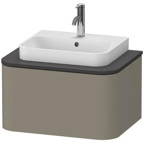 Duravit Waschtischunterschrank wandhängend „Happy D.2 Plus“ 65 × 35,4 × 48 cm Becken: mittig / Beleuchtung: ohne / Front- & Korpusfarbe: Steingrau Seidenmatt / Größe: 65 × 48 × 35,4 cm / Oberfläche: Lack / Schubladen: 1 Duravit Waschtischunterschrank wandhängend „Happy D.2 Plus“ 65 × 35,4 × 48 cm Becken: mittig / Beleuchtung: ohne / Front- & Korpusfarbe: Steingrau Seidenmatt / Größe: 65 × 48 × 35,4 cm / Oberfläche: Lack / Schubladen: 1