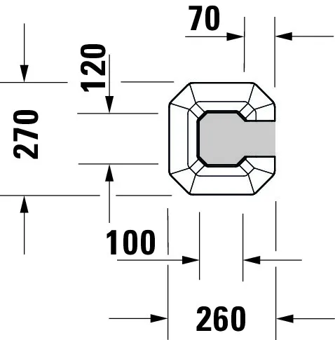 Standsäule 1930 für 043860, weiß Standsäule 1930 für 043860, weiß