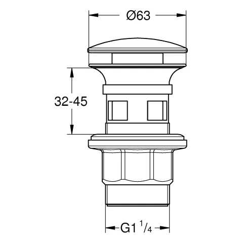 Grohe Ablaufgarnitur 102464, matt black Grohe Ablaufgarnitur 102464, matt black