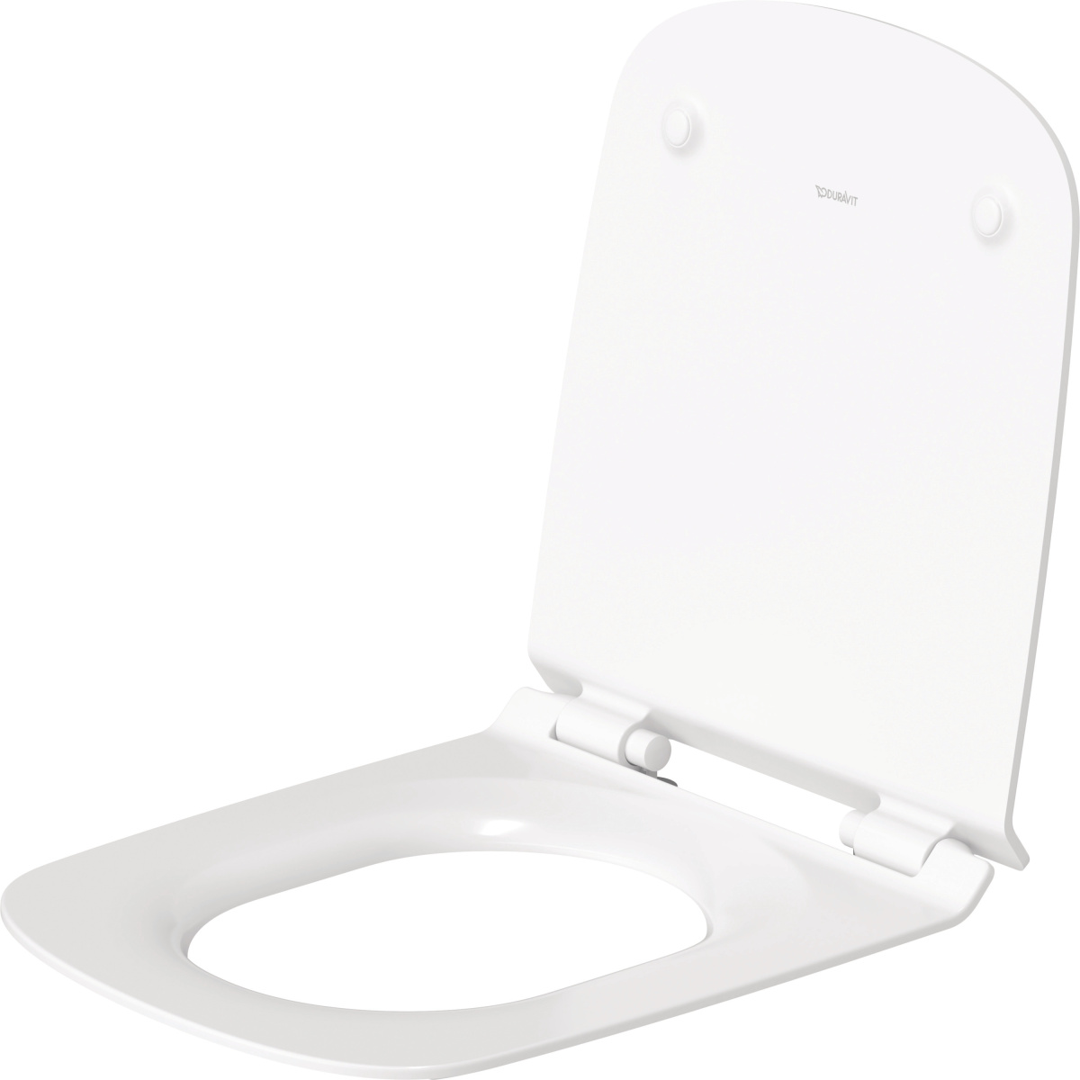 Set Wand-Tiefspül-WC „DuraStyle“ 37 × 35 × 54 cm ohne Spülrand, Befestigung sichtbar mit Duravit WC-Sitz „DuraStyle“ 35,9 × 43,3 × 4,3 cm SoftClose