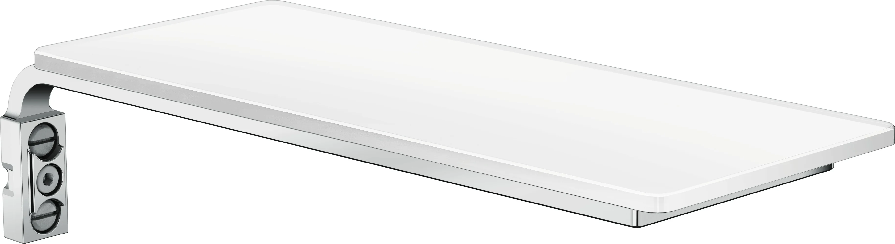 Hansgrohe Casetta Ablage E, weiß/chrom, Länge 200 mm