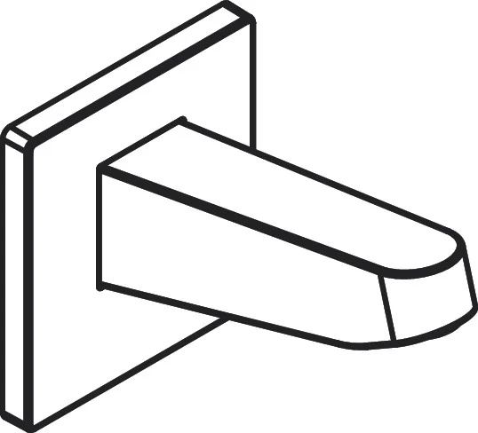 Hansgrohe Pulsify Wandanschluss für Kopfbrause 260 mm, Chrom, Aufputzmontage