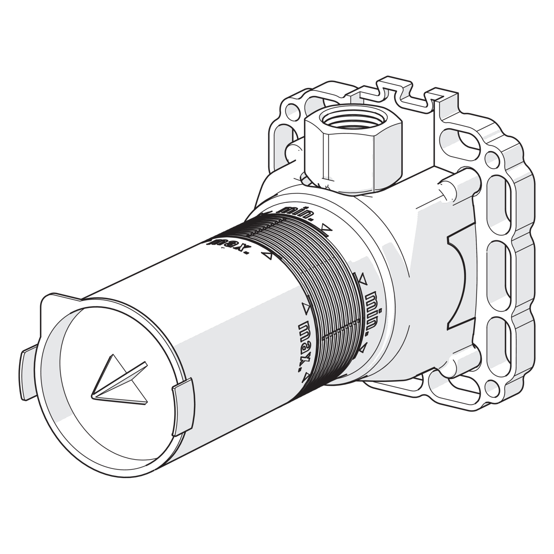 HA UP-Einbaukörper für Brausestangenset HANSAMATRIX 4404 0100 DN15