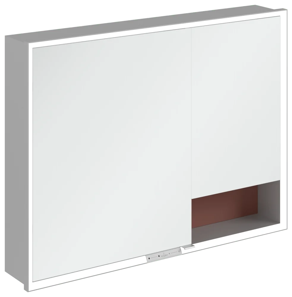 Villeroy & Boch Einbau-Spiegelschrank My View+ A48210, 1000x750x168mm, Wine Red
