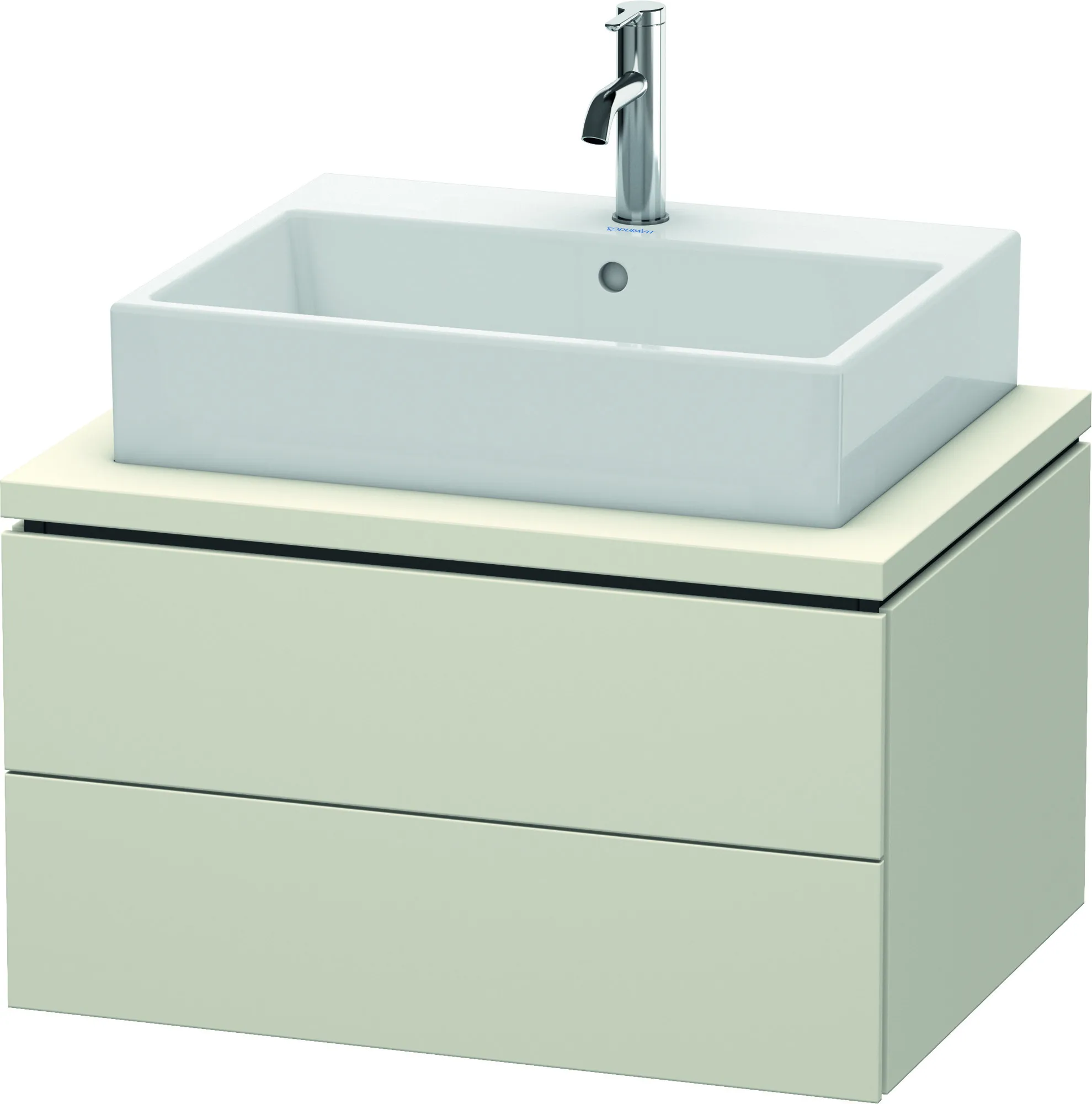 Duravit Waschtischunterschrank wandhängend „L-Cube“ 72 × 40 × 54,7 cm Taupe Matt Duravit Waschtischunterschrank wandhängend „L-Cube“ 72 × 40 × 54,7 cm Taupe Matt