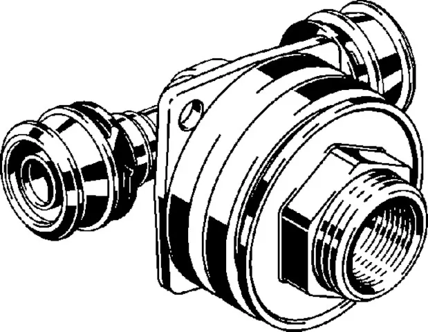 Viega „Raxofix“ Doppelwanddurchführung 16 mm × 1/2″ / 3/4″ × 25 mm Viega „Raxofix“ Doppelwanddurchführung 16 mm × 1/2″ / 3/4″ × 25 mm