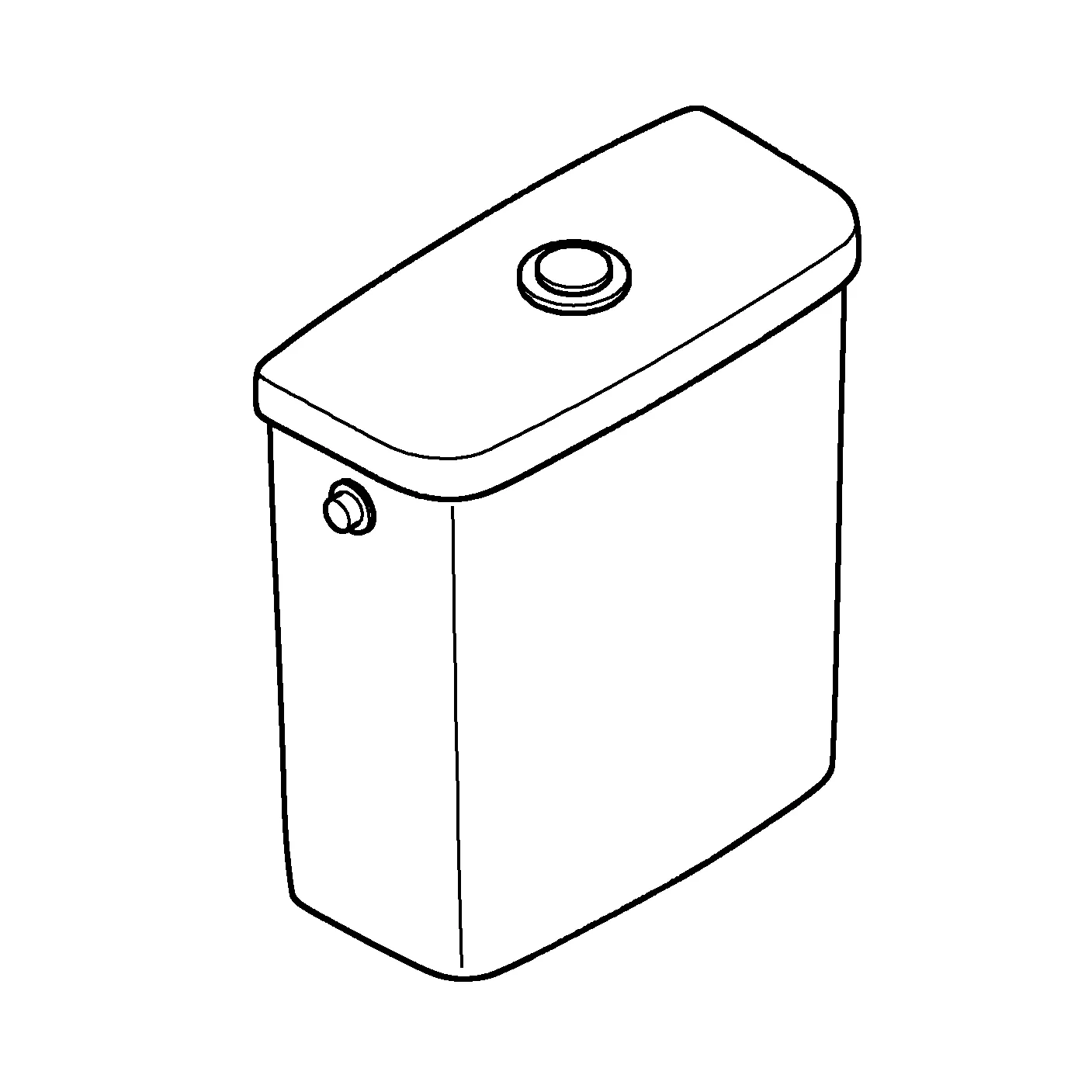 Aufputzspülkasten Bau Keramik 39437, Anschluss seitlich, aus Sanitärkeramik, alpinweiß Aufputzspülkasten Bau Keramik 39437, Anschluss seitlich, aus Sanitärkeramik, alpinweiß