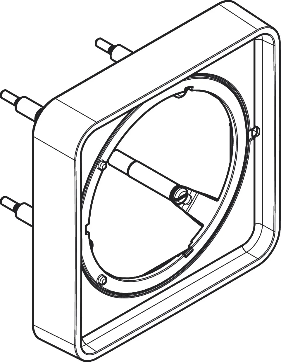 Hansgrohe AXOR ShowerSelect ID Verlängerungsrosette softsquare 22 mm Chrom, 170 x 170 mm Hansgrohe AXOR ShowerSelect ID Verlängerungsrosette softsquare 22 mm Chrom, 170 x 170 mm