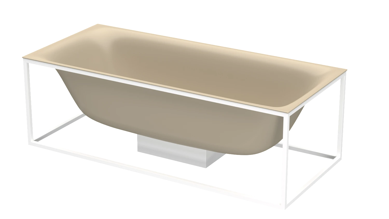 Bette Badewanne „BetteLux Shape“ rechteck 180 × 80 cm in Sand