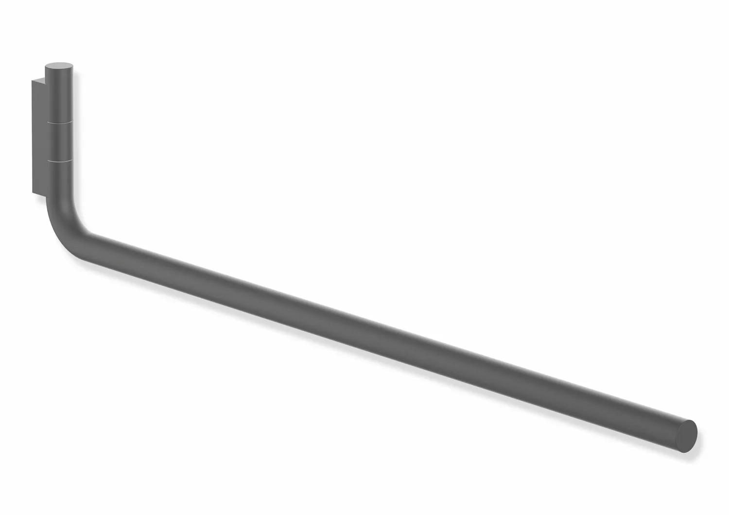 HEWI Handtuchhalter „Serie 480“, Befestigung verdeckt, 1-armig in Schwarz tiefmatt HEWI Handtuchhalter „Serie 480“, Befestigung verdeckt, 1-armig in Schwarz tiefmatt