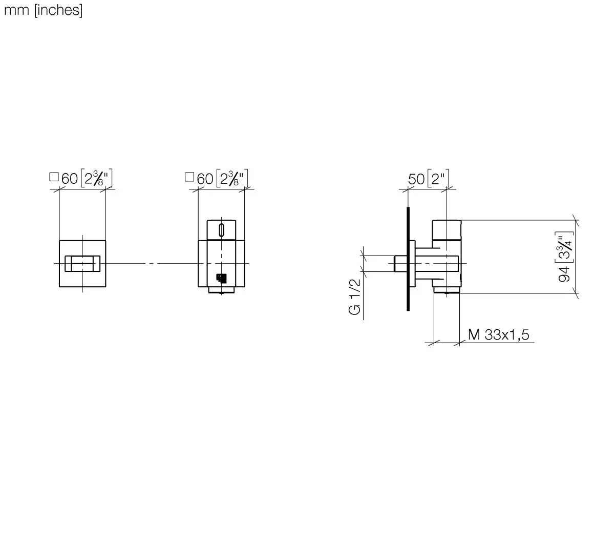 Dusche-Anschlussstück in chrom Dusche-Anschlussstück in chrom