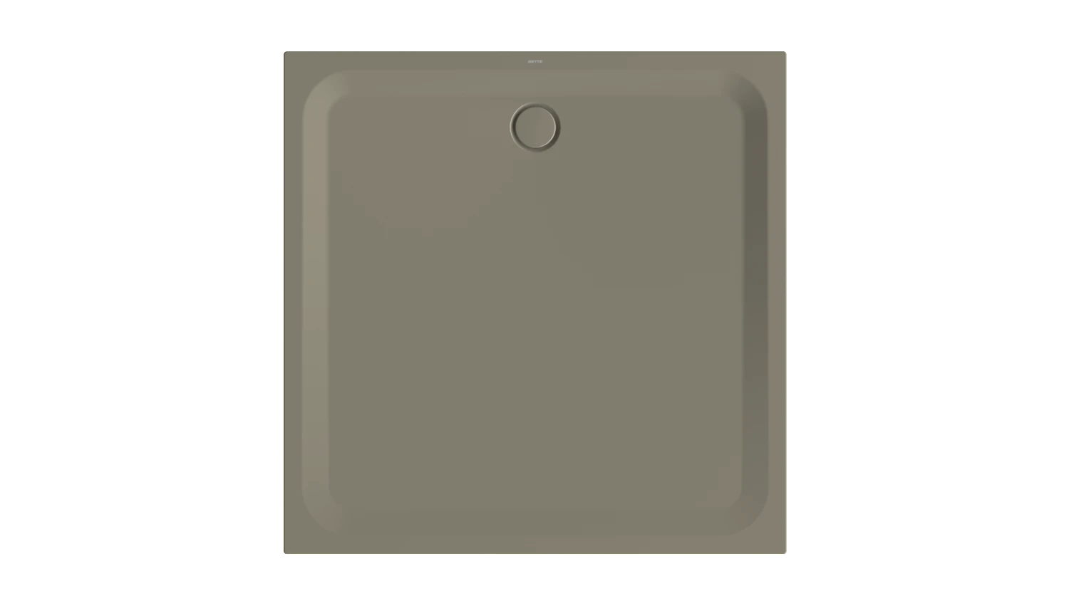 Bette quadrat Duschwanne „BetteUltra“ 1400 × 1400 mm ohne Oberflächenbeschichtung, mit BetteGlasur Plus, ohne Wannenträger, in Graphite