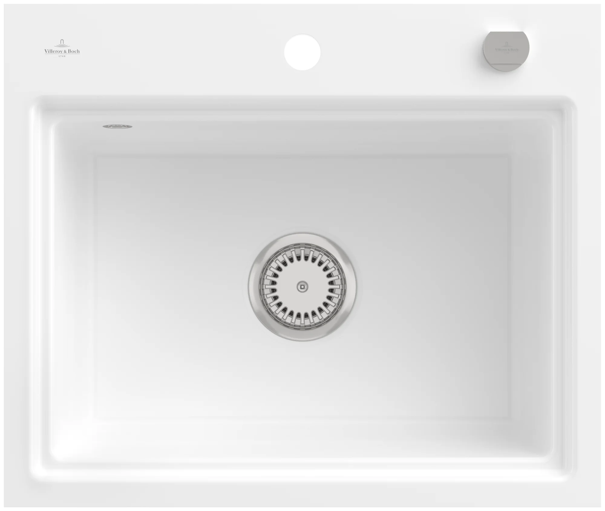 Villeroy & Boch Subway Style 60 S Flat Spüle 600x510mm Weiß Alpin CeramicPlus