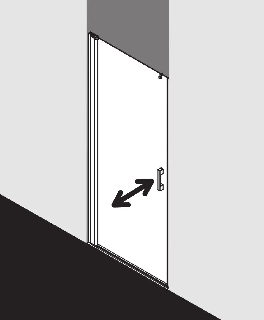 Kermi Duschtür Pendeltür 1-flügelig links für Nische „PEGA“ Glas Klar, Profile Silber Hochglanz, BV: 725 - 755 mm WE: 725 - 755 mm H: 1850 mm Kermi Duschtür Pendeltür 1-flügelig links für Nische „PEGA“ Glas Klar, Profile Silber Hochglanz, BV: 725 - 755 mm WE: 725 - 755 mm H: 1850 mm