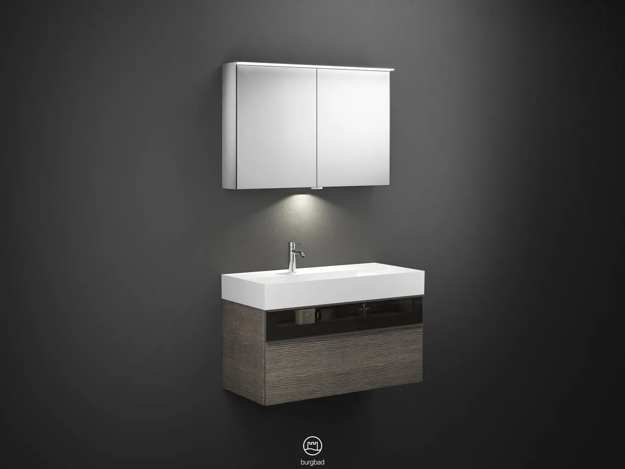 burgbad Yumo PG2 Badmöbelset SFLA102