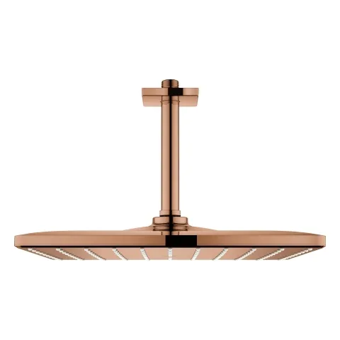 Kopfbrauseset Rainshower Mono 310 Cube 26566, Deckenauslass 142 mm, 1 Strahlart, 9,5 l/min Durchflusskonstanthalter