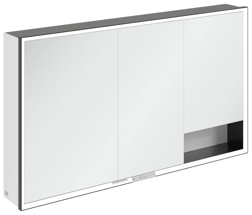 Villeroy & Boch Aufputz-Spiegelschrank „My View+“ 1300 × 750 × 168 mm in Brilliant White