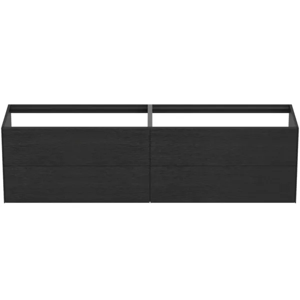 Ideal Standard Waschtischunterschrank „Conca“ 198,5 × 54 × 50,5 cm Eiche geflammt Furnier Ideal Standard Waschtischunterschrank „Conca“ 198,5 × 54 × 50,5 cm Eiche geflammt Furnier